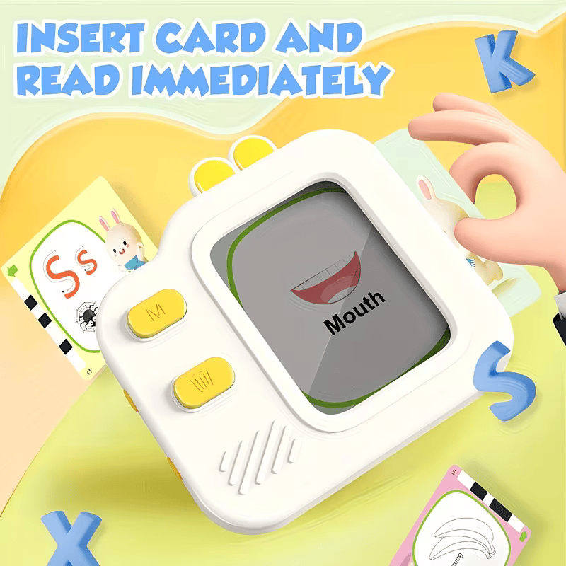 2-in-1 Painting & Talking Flash Cards for Kids
